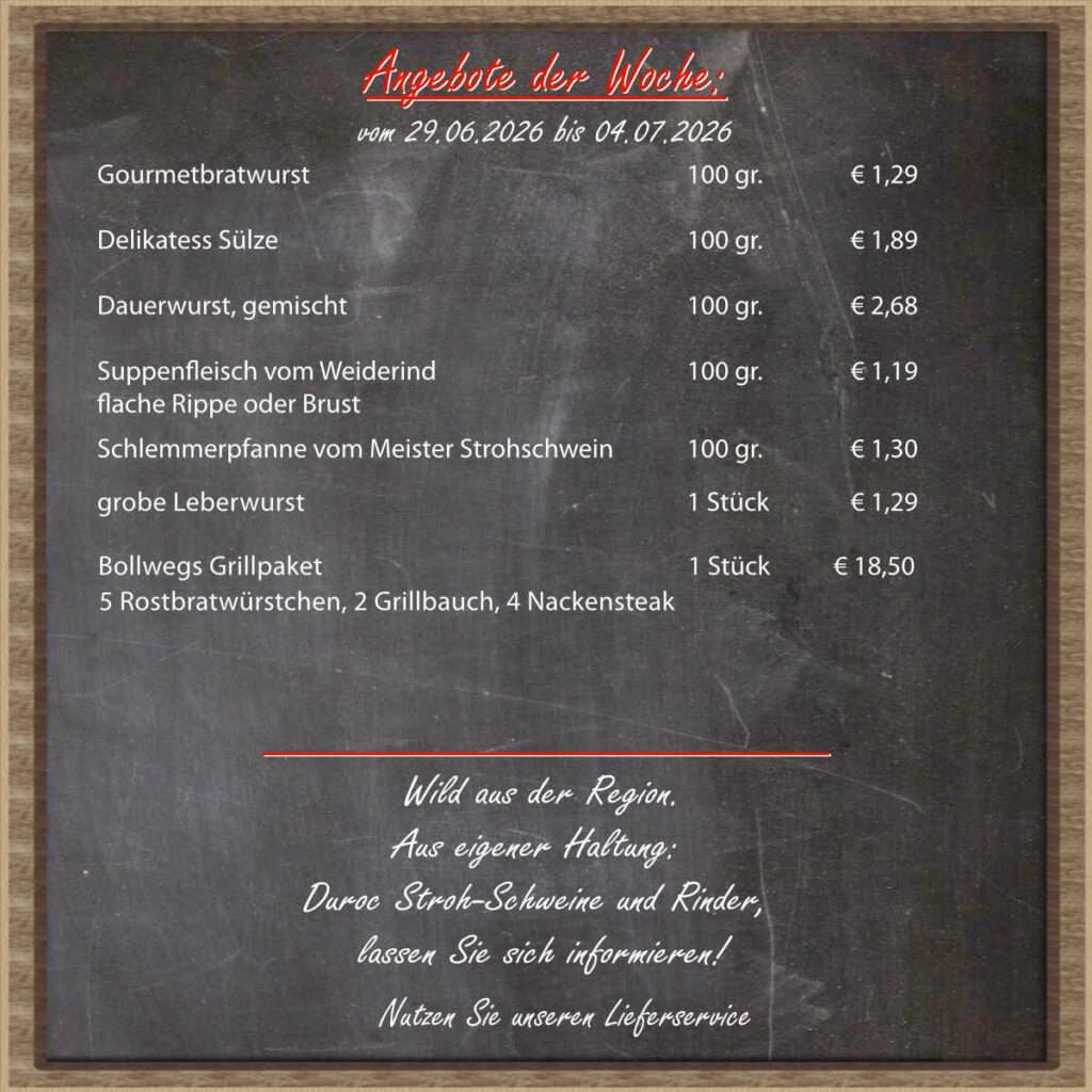 Angebot der Woche