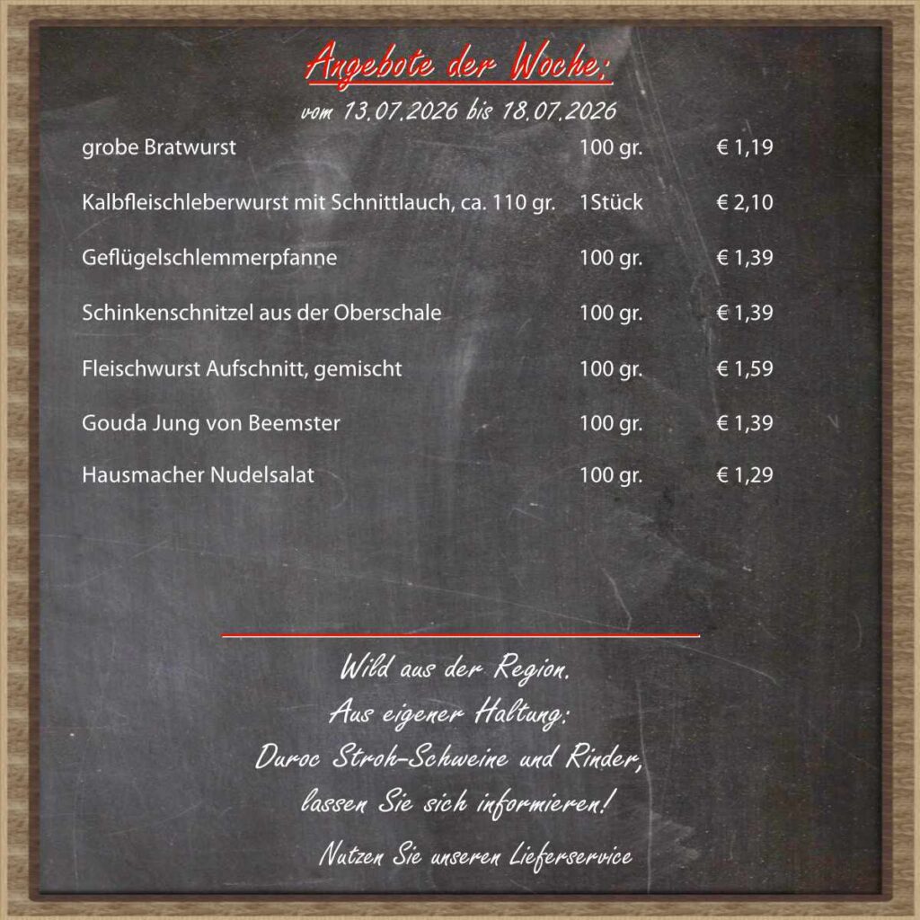 Angebot der Woche
