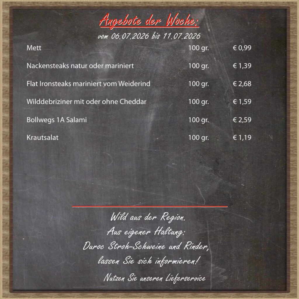 Angebot der Woche