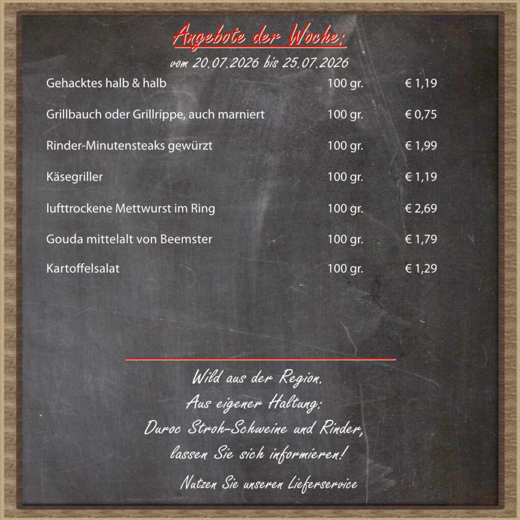 Angebot der Woche