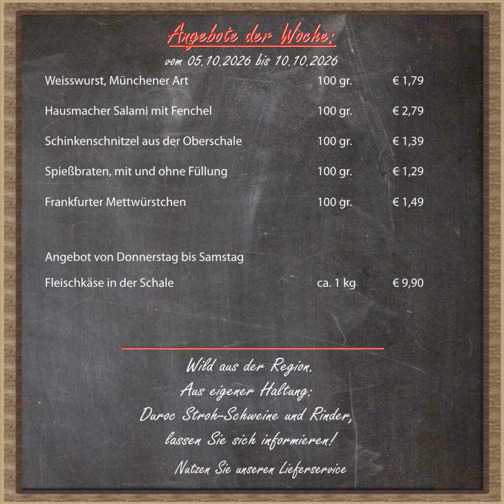 Angebot der Woche