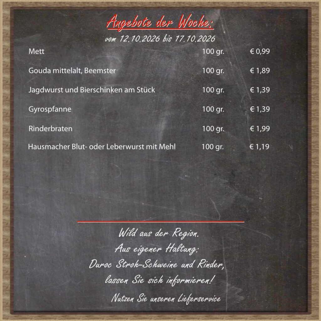Angebot der Woche