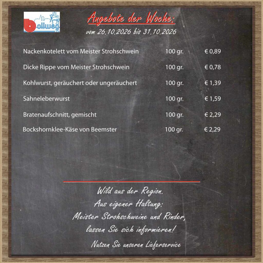 Angebot der Woche